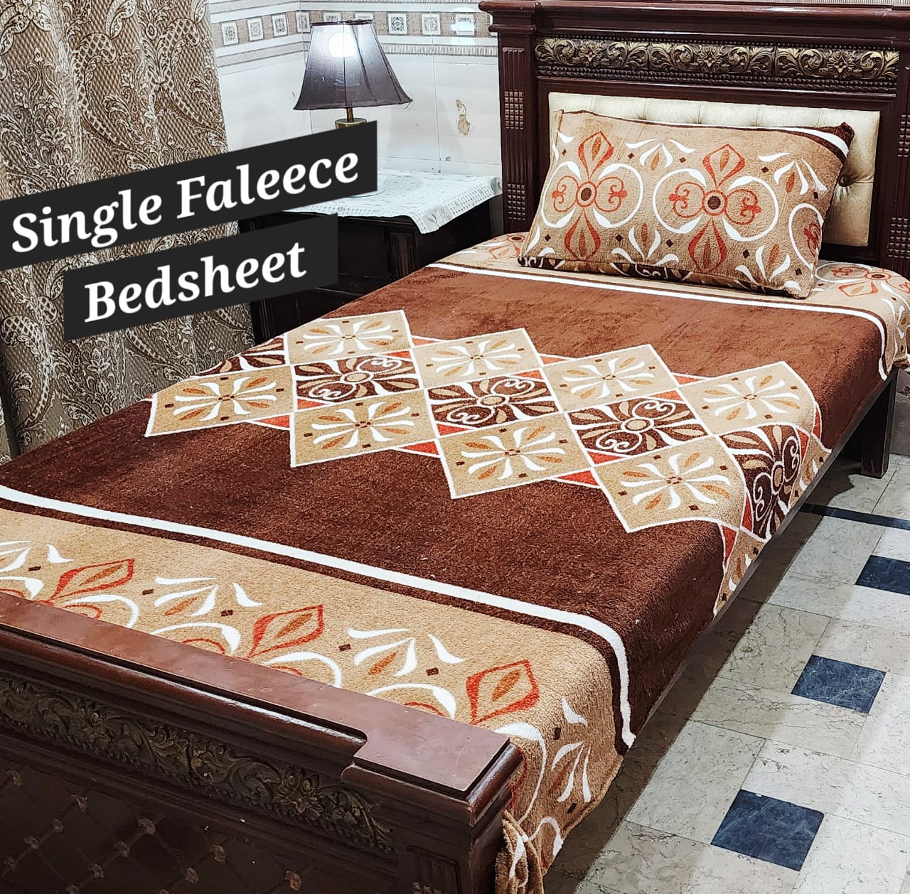 Soft Flees Single Bedsheets (DZN 7715)