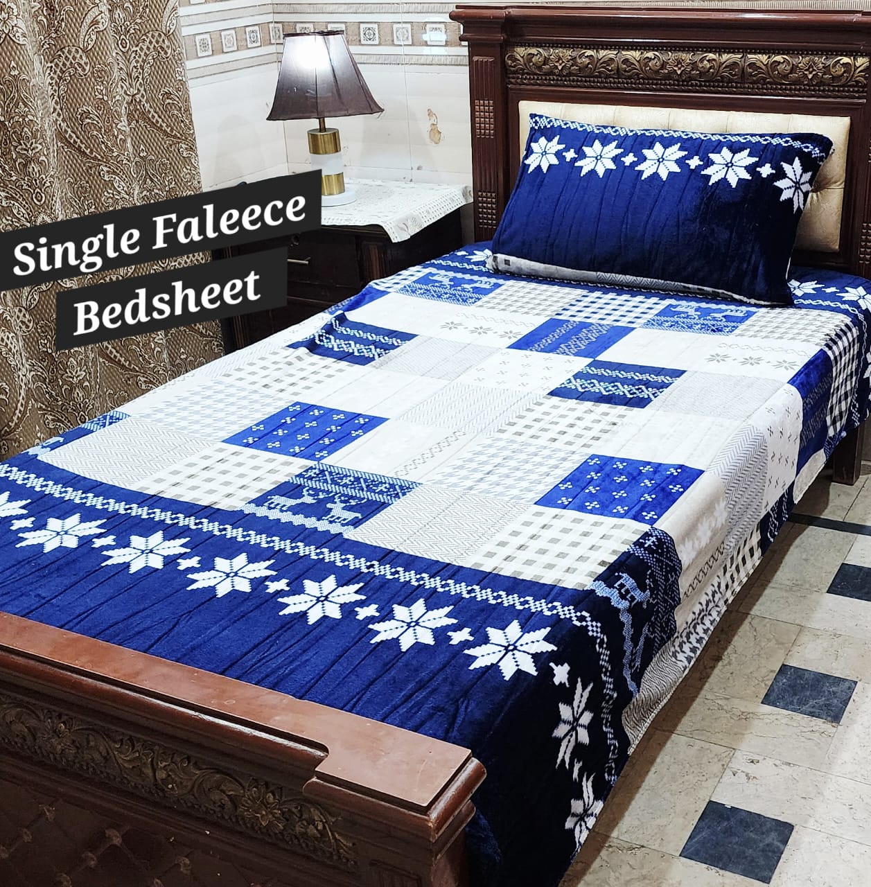 Soft Flees Single Bedsheets (DZN 7714)