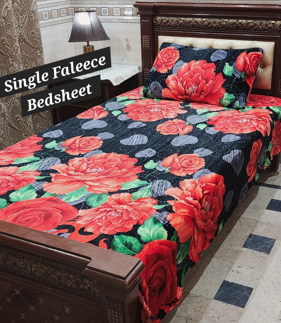 Soft Flees Single Bedsheets (DZN 7711)