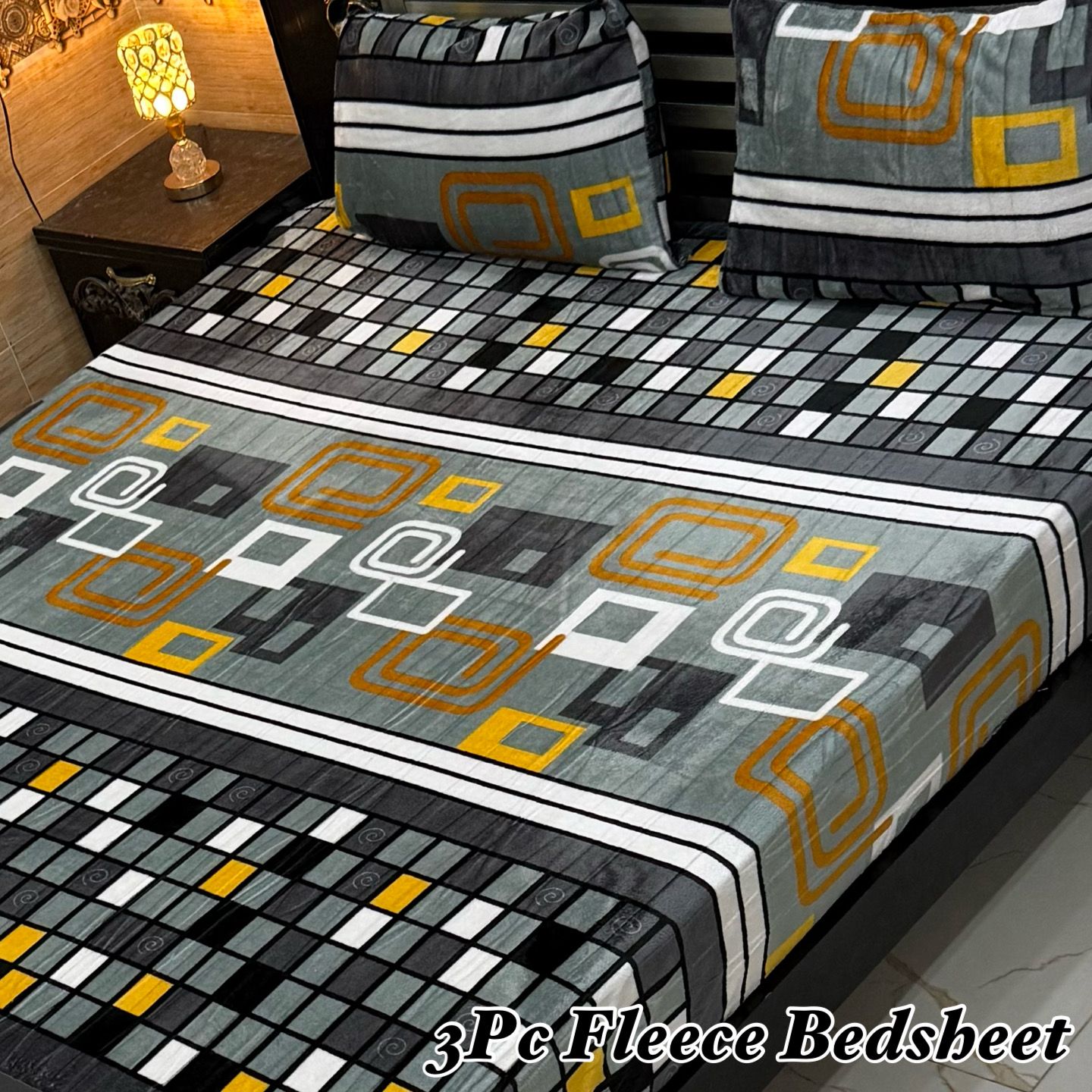 3PCS FLEES BEDSHEET (big box) DZN 8893