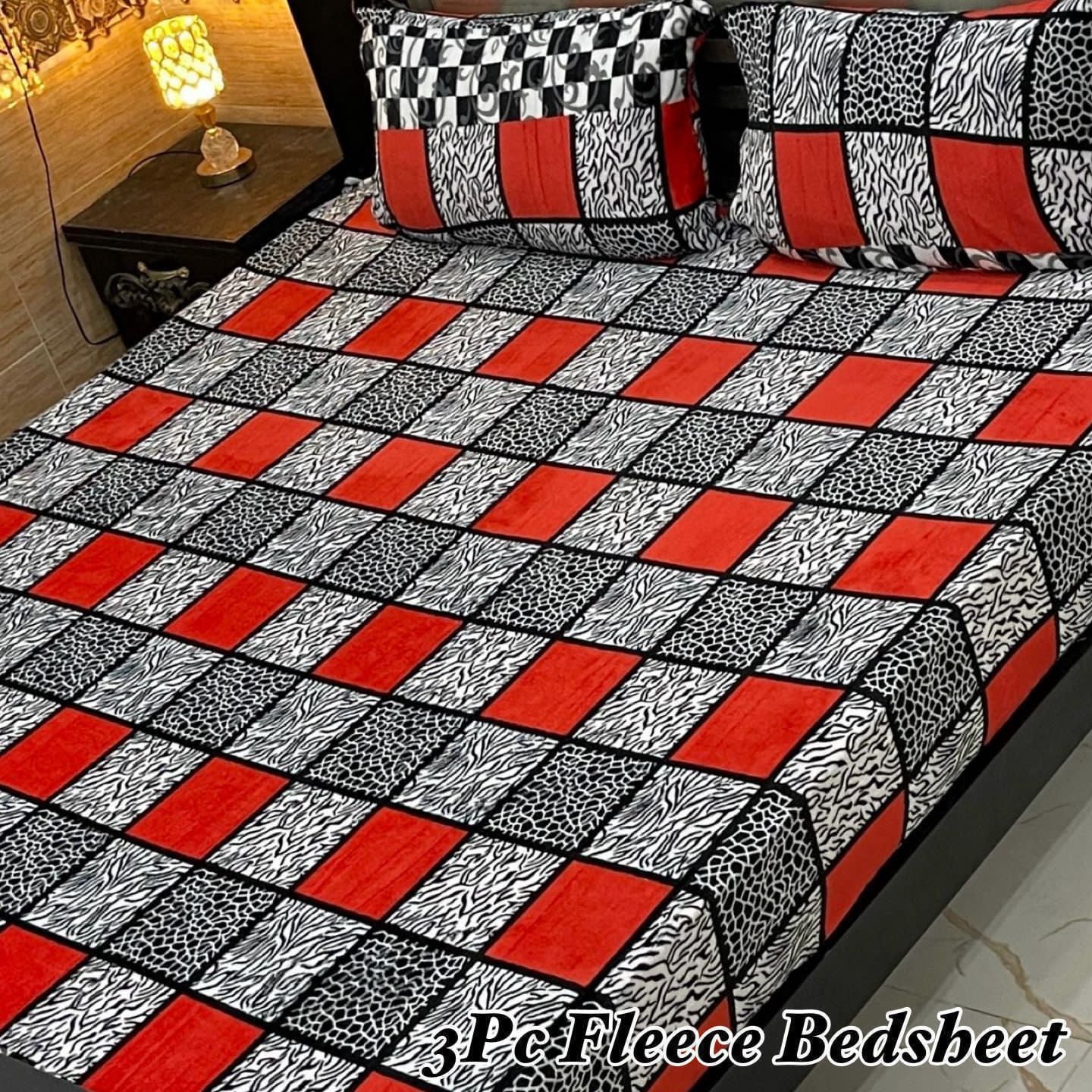 3PCS FLEES BEDSHEET (big box) DZN 8891