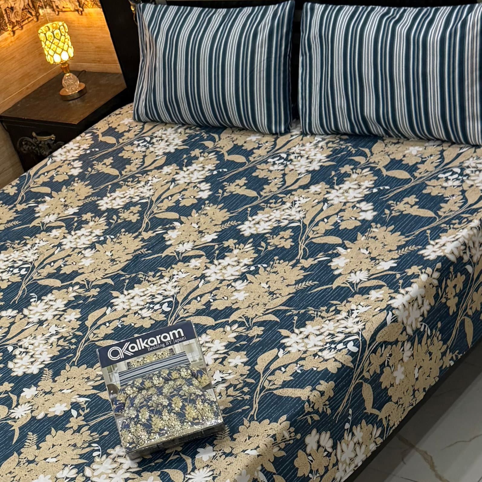 PRINTED PURE COTTON BEDSHEET ( DZN ) 6051