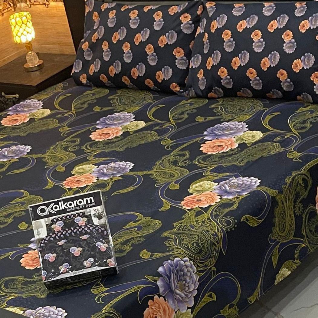 PRINTED PURE COTTON BEDSHEET ( DZN ) 6052