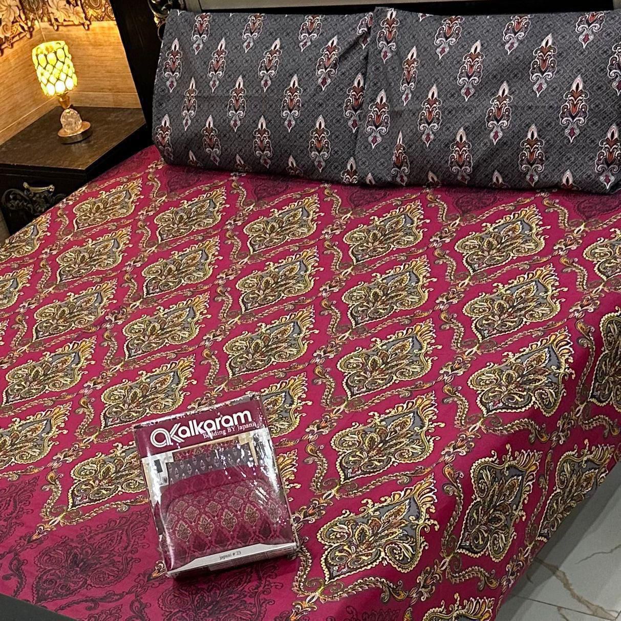 PRINTED PURE COTTON BEDSHEET ( DZN ) 6053