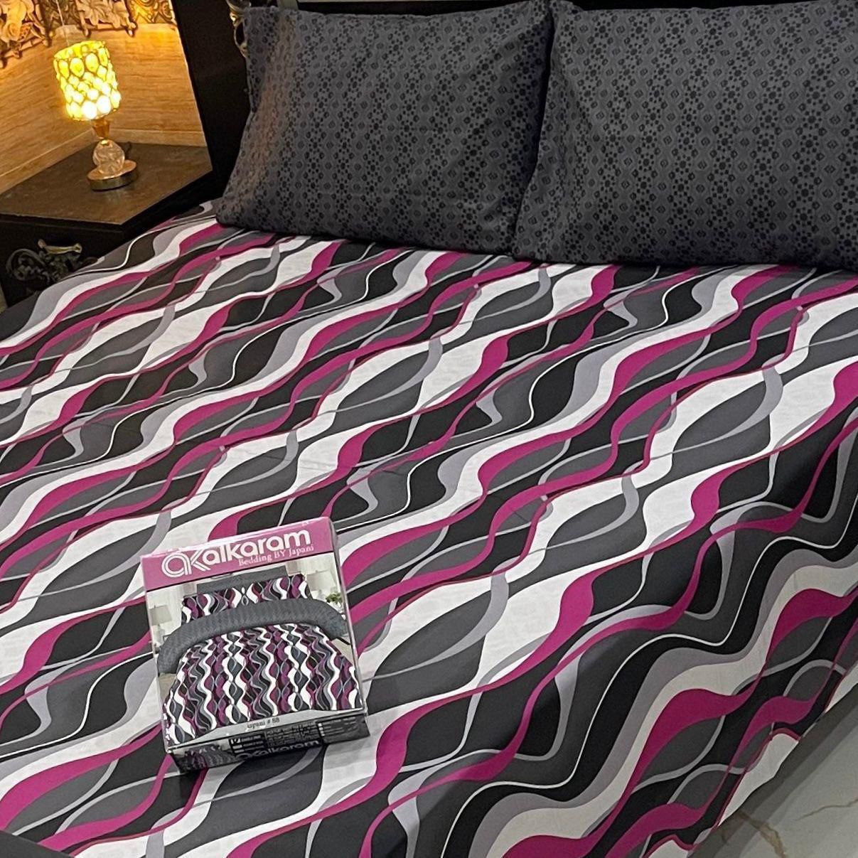 PRINTED PURE COTTON BEDSHEET ( DZN ) 6055