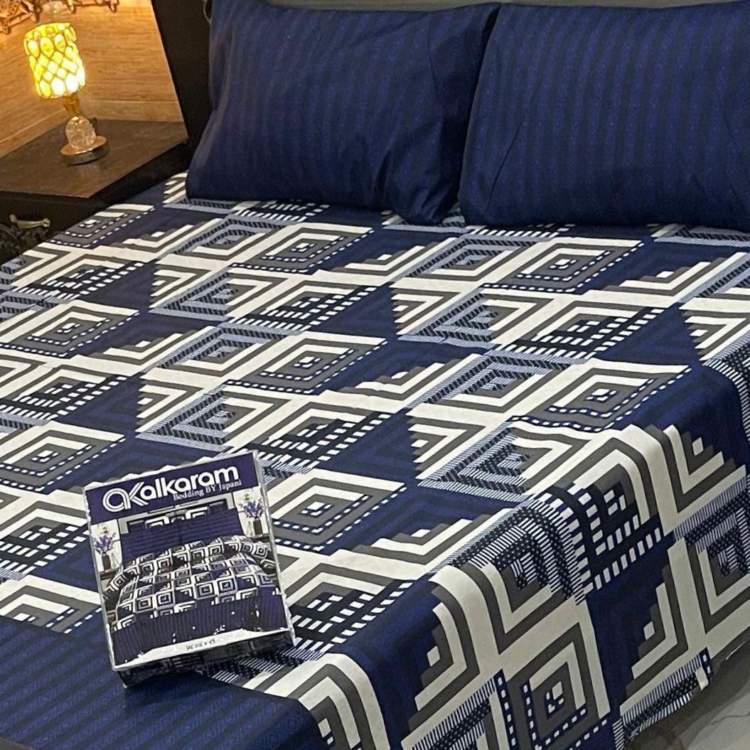 PRINTED PURE COTTON BEDSHEET ( DZN ) 6061
