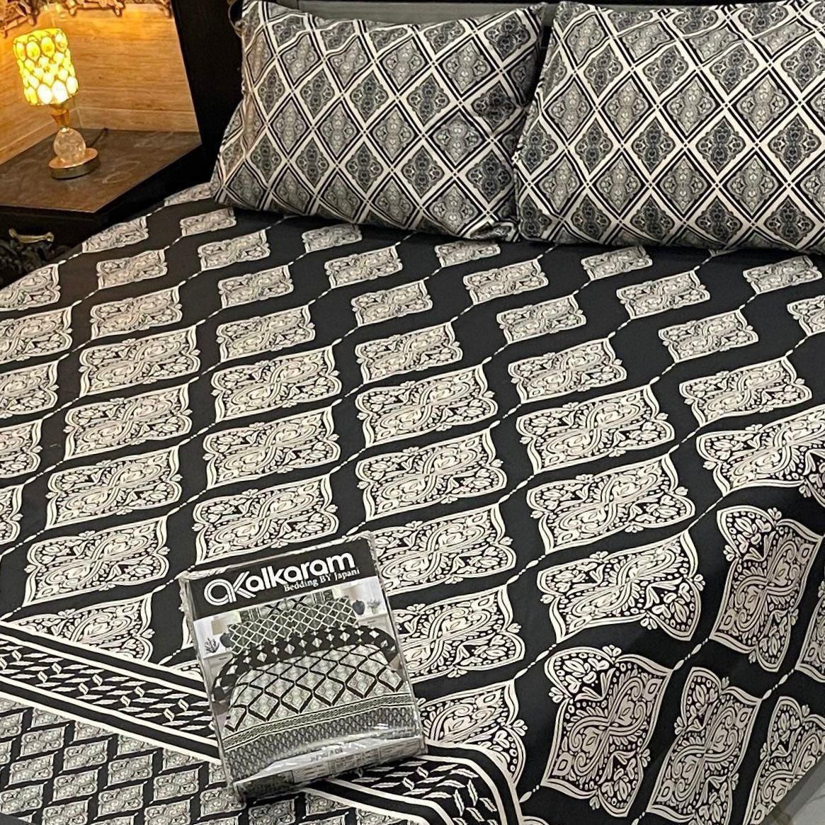 PRINTED PURE COTTON BEDSHEET ( DZN ) 6062