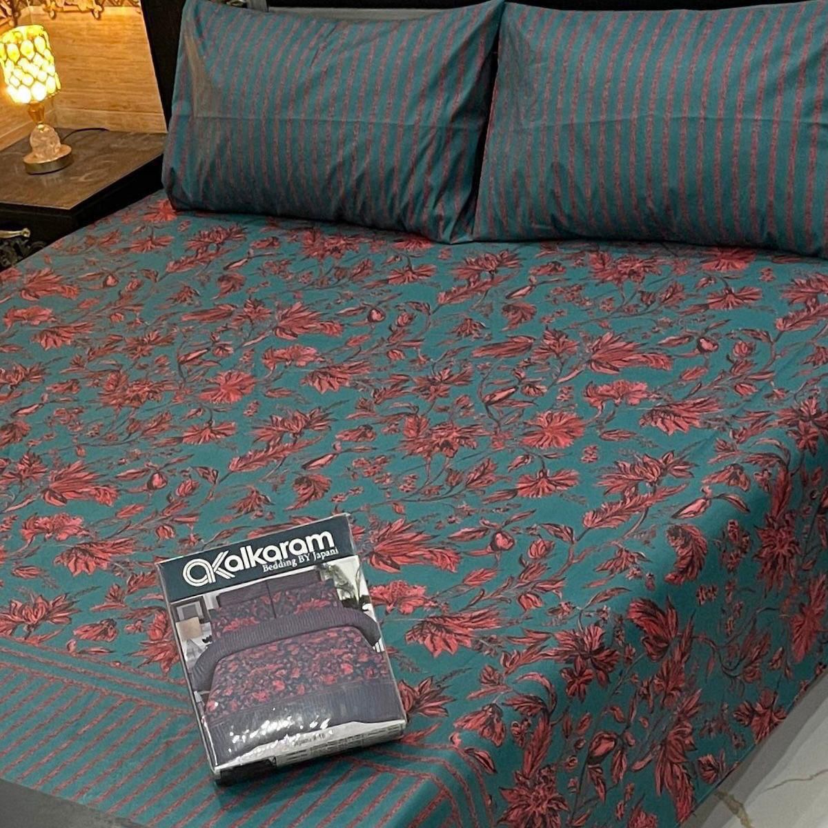 PRINTED PURE COTTON BEDSHEET ( DZN ) 6064