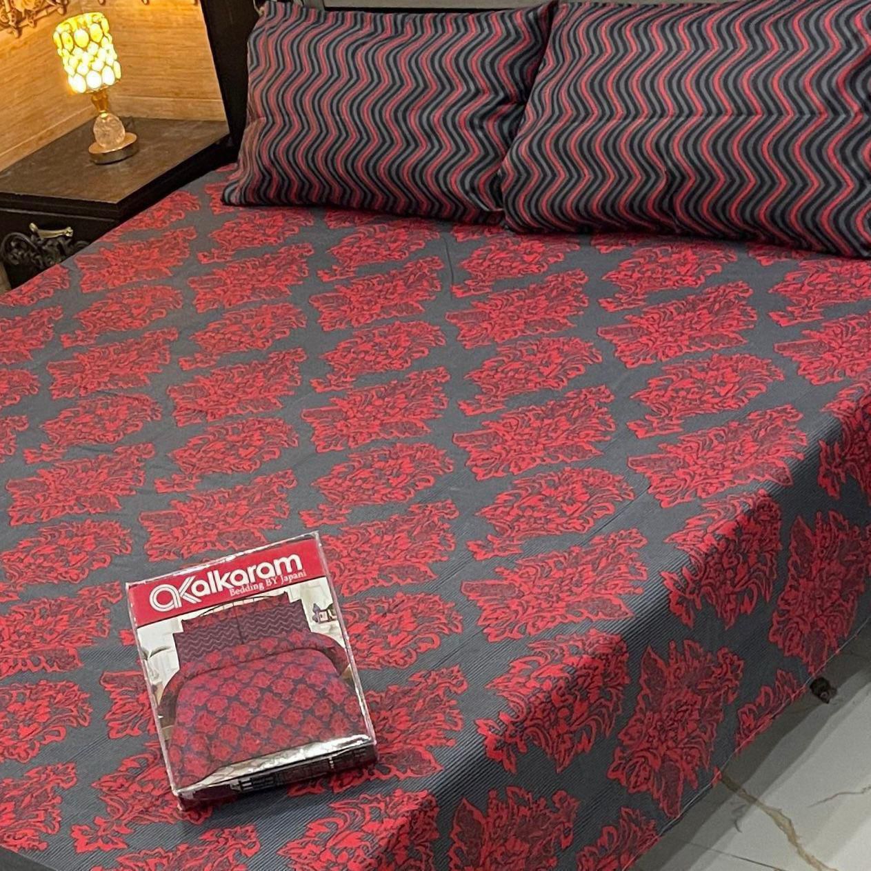 PRINTED PURE COTTON BEDSHEET ( DZN ) 6065