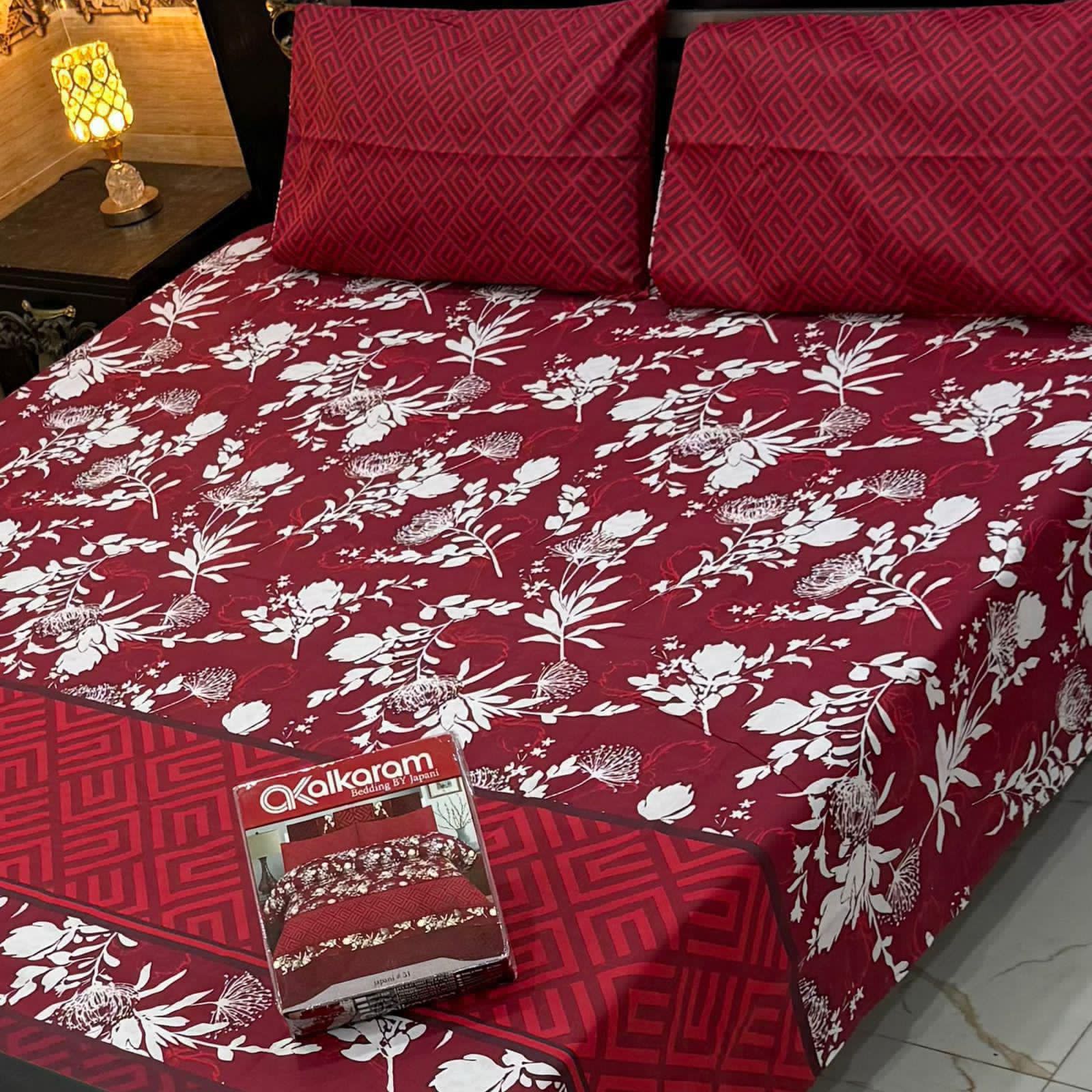 PRINTED PURE COTTON BEDSHEET ( DZN ) 6068