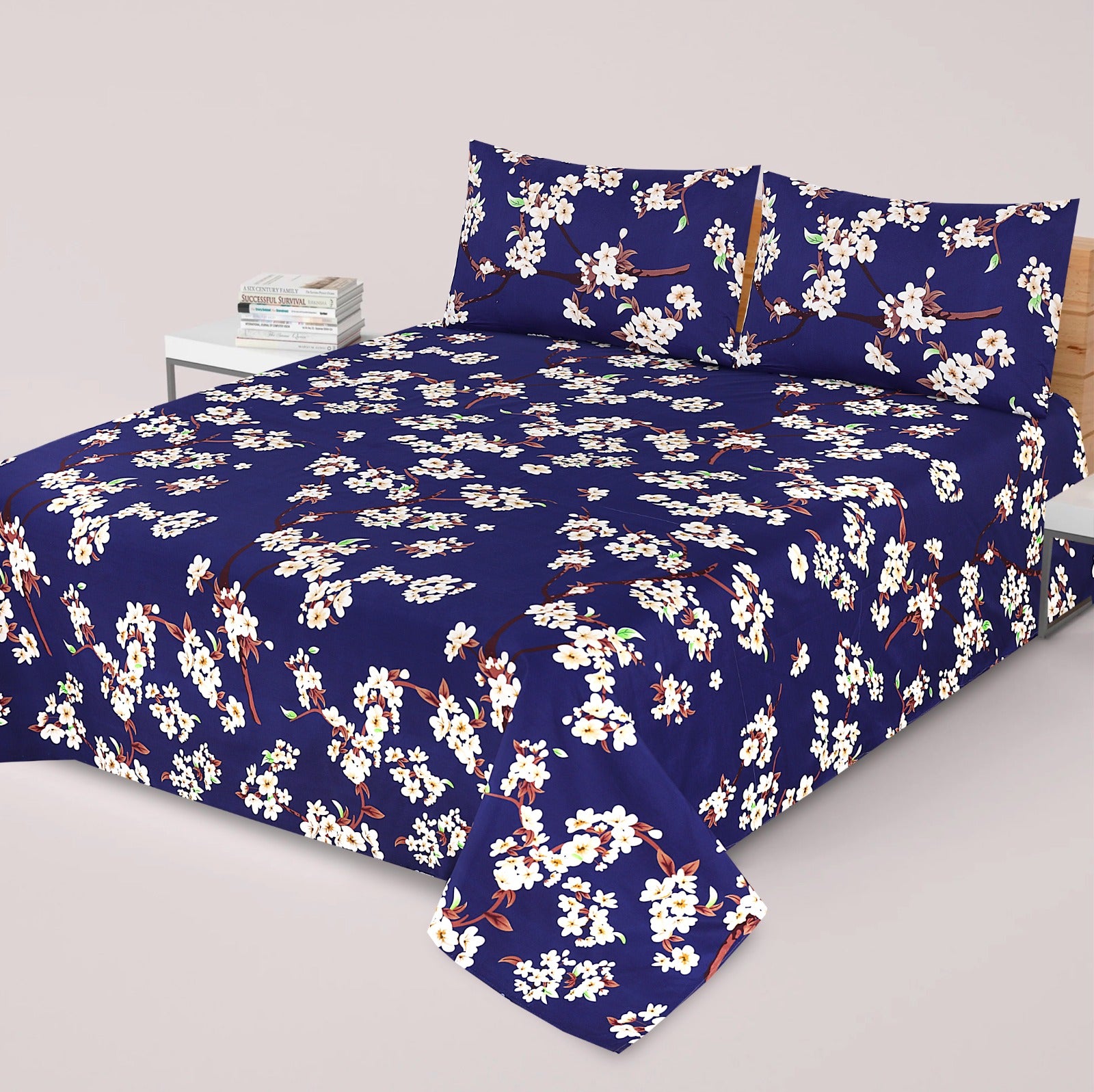 PRINTED PURE COTTON BEDSHEET ( DZN ) 6013