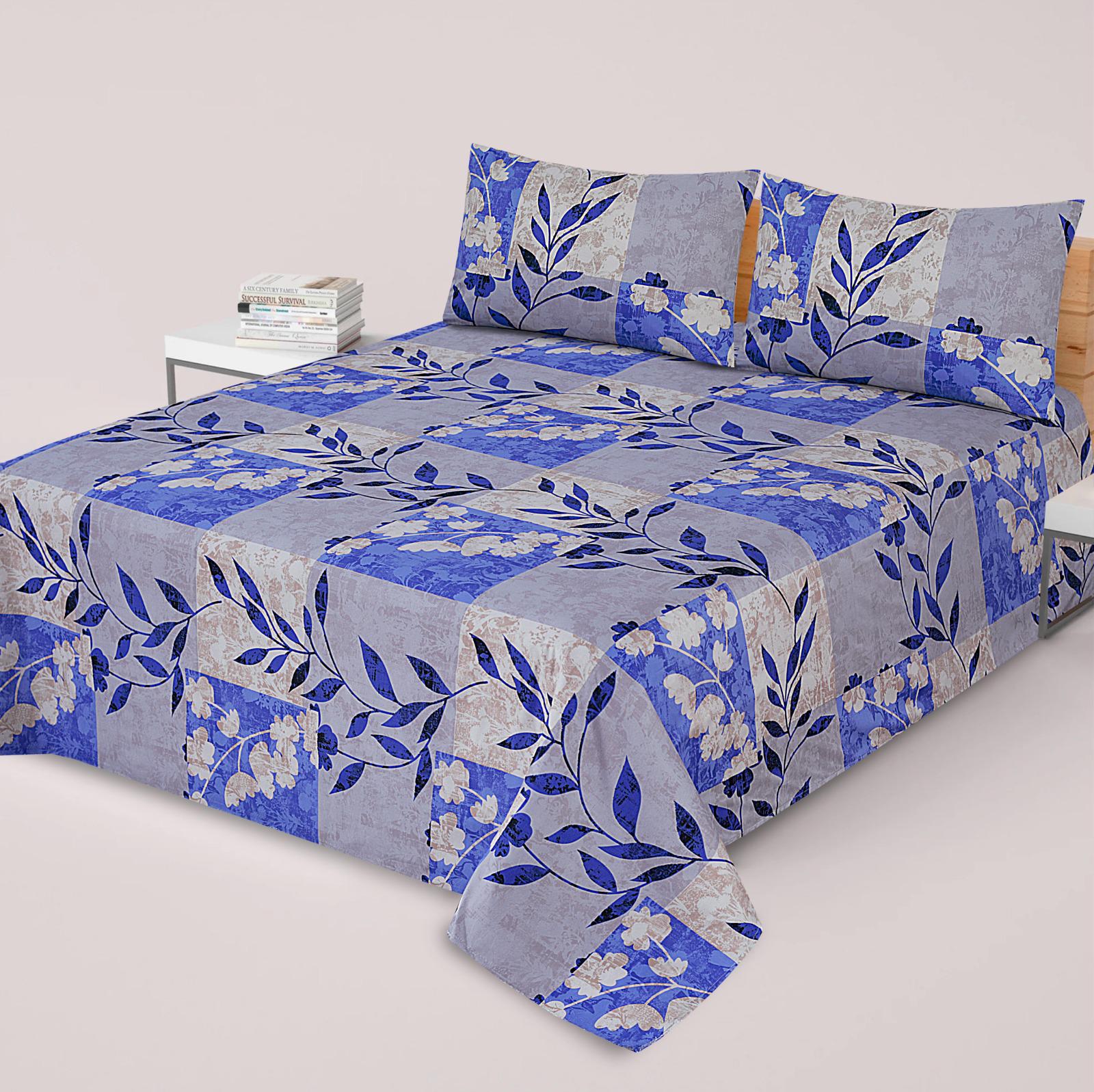 PRINTED PURE COTTON BEDSHEET ( DZN ) 6014