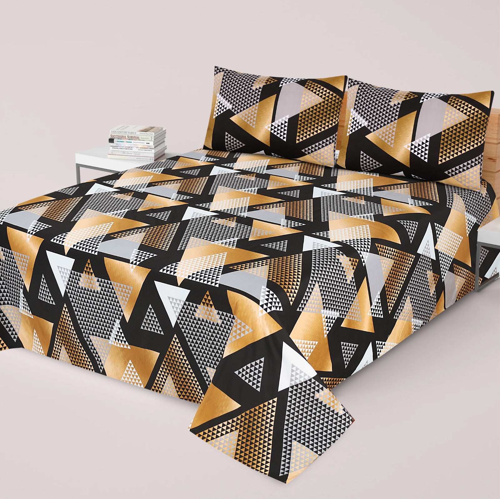 PRINTED PURE COTTON BEDSHEET ( DZN ) 6017