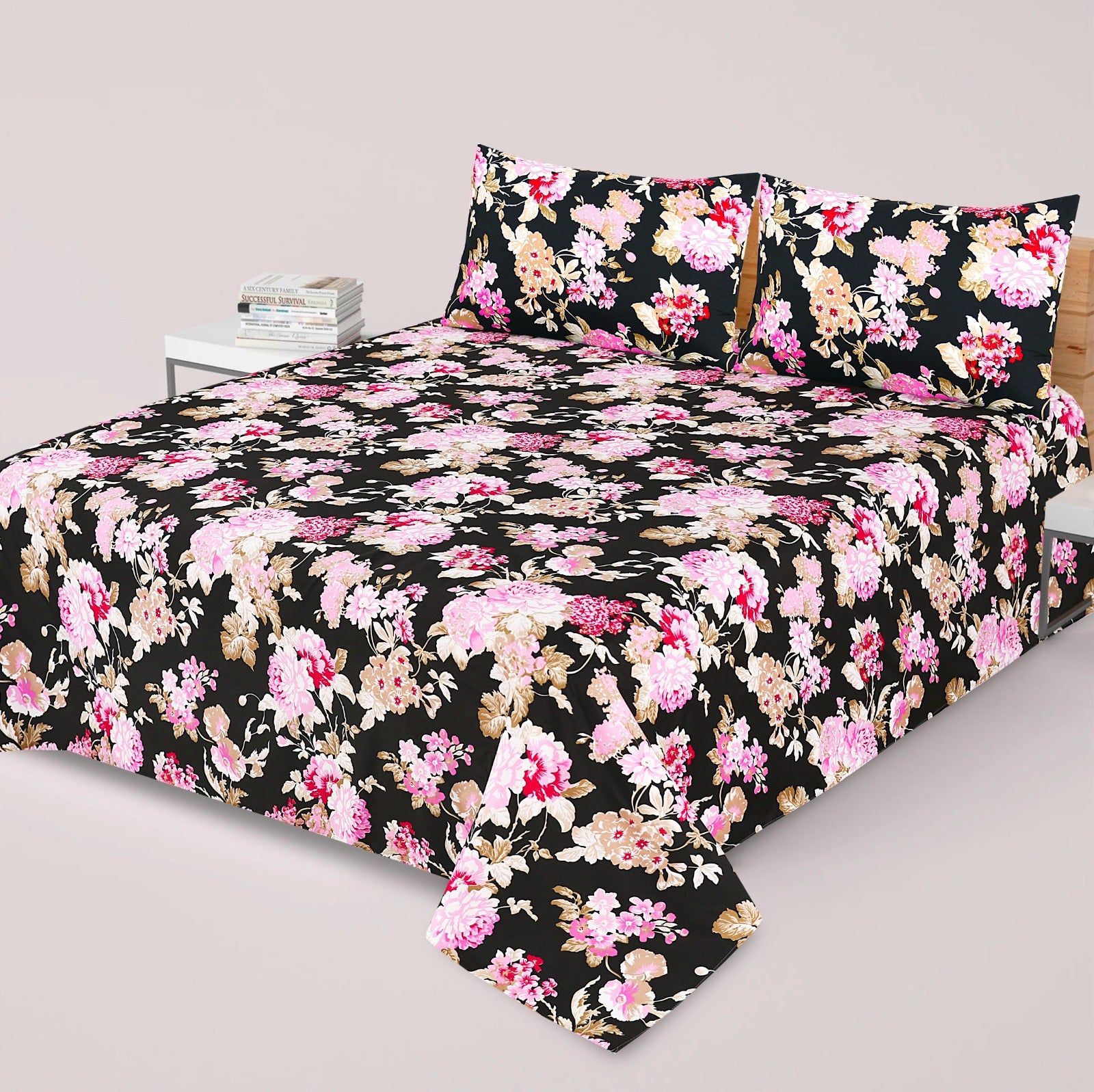 PRINTED PURE COTTON BEDSHEET ( DZN ) 6022