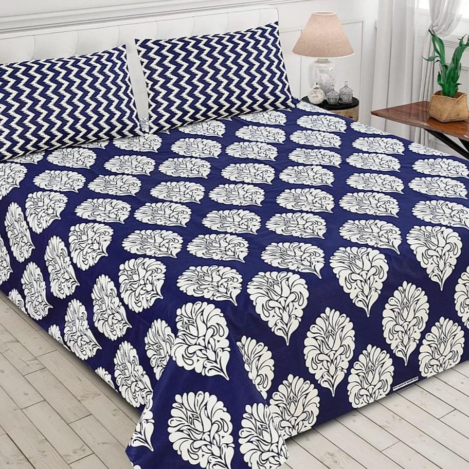 PRINTED PURE COTTON BEDSHEET ( DZN ) 6026