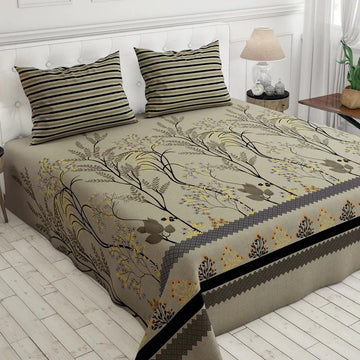 PRINTED PURE COTTON BEDSHEET ( DZN ) 6027