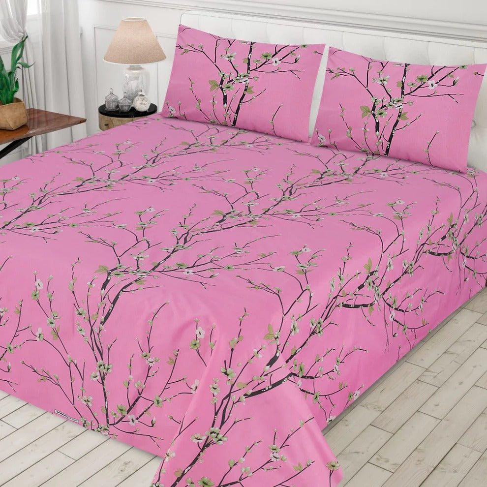 PRINTED PURE COTTON BEDSHEET ( DZN ) 6030