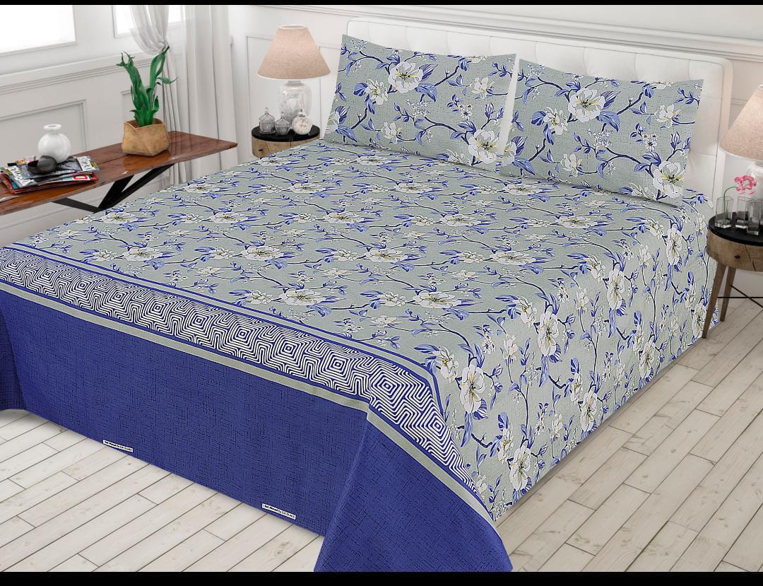 PRINTED PURE COTTON BEDSHEET ( DZN ) 6033