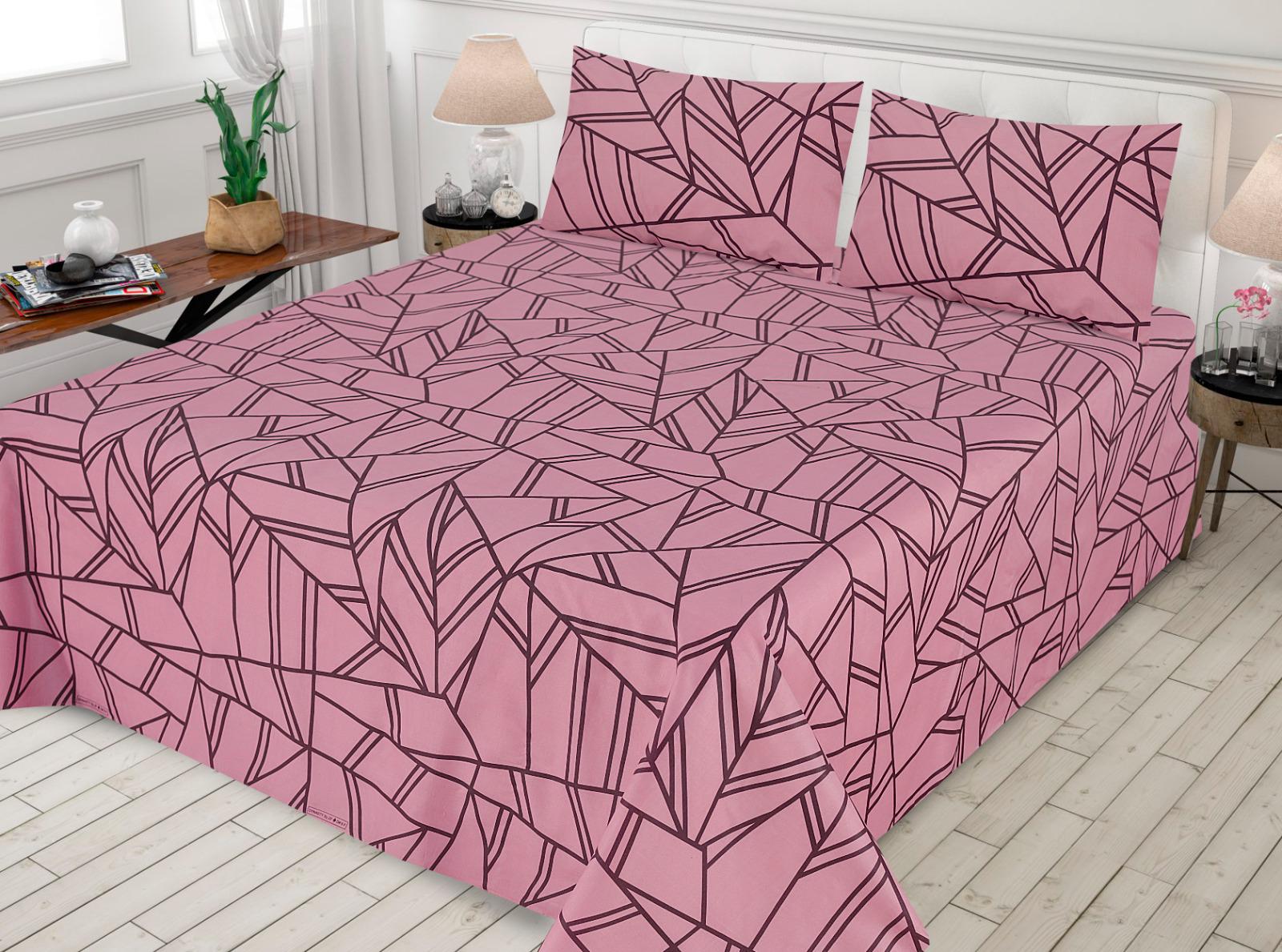 PRINTED PURE COTTON BEDSHEET ( DZN ) 6034