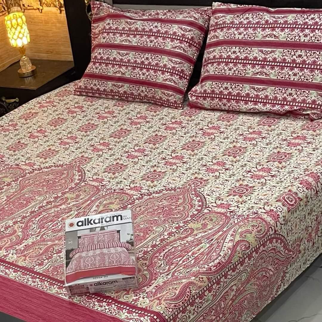 PRINTED PURE COTTON BEDSHEET ( DZN ) 6040