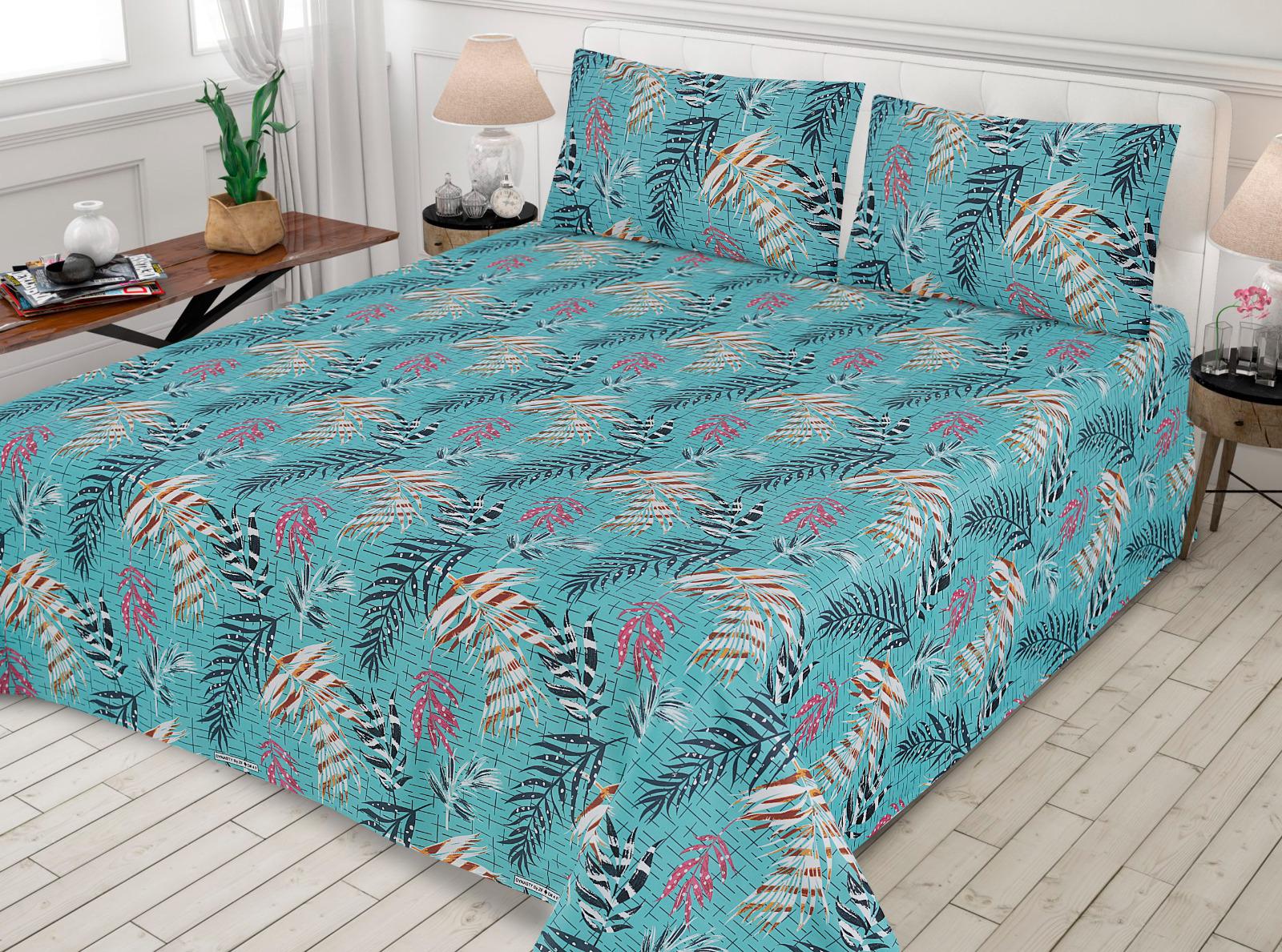 PRINTED PURE COTTON BEDSHEET ( DZN ) 6041