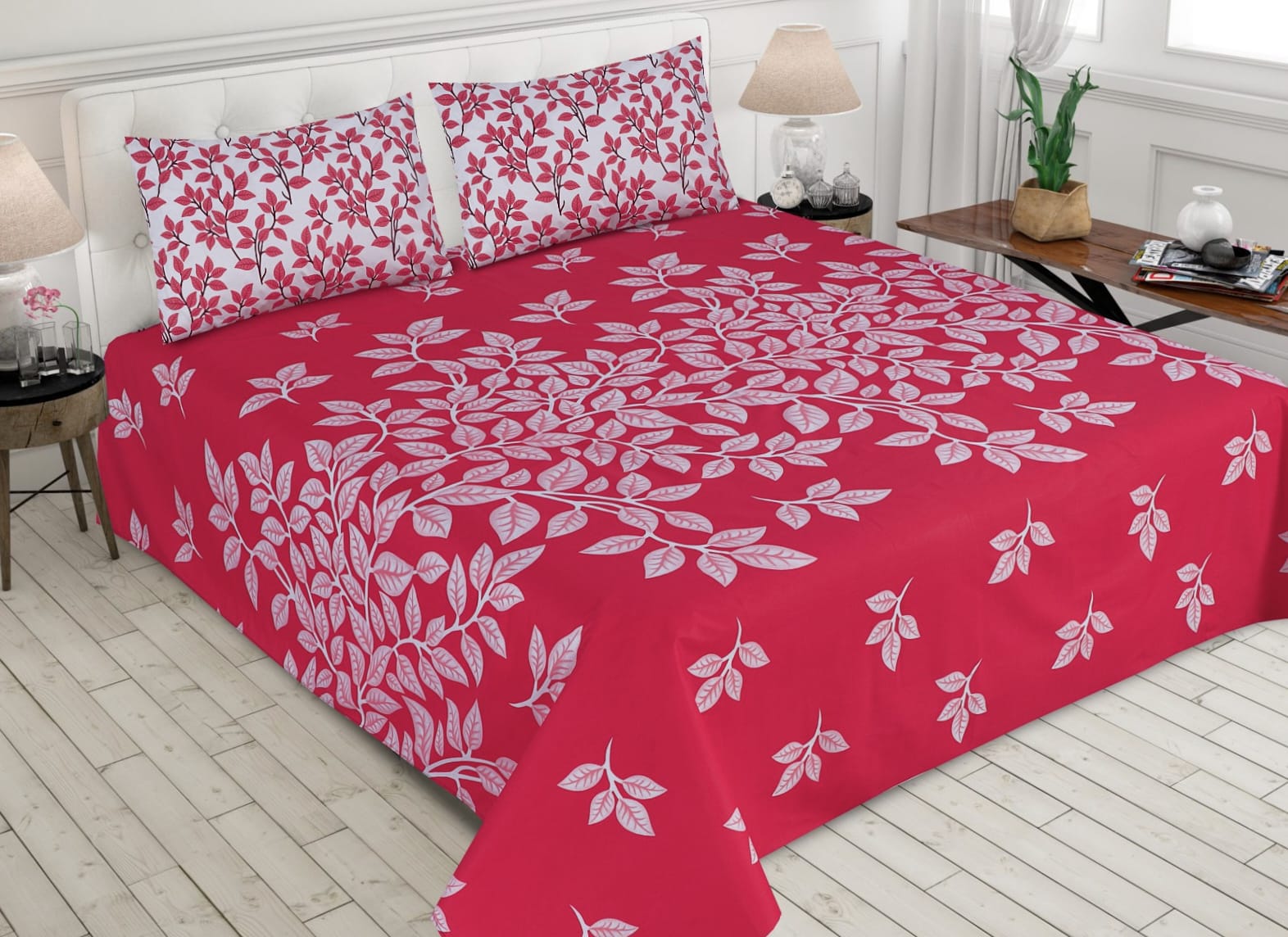 PRINTED PURE COTTON BEDSHEET ( DZN ) 6045
