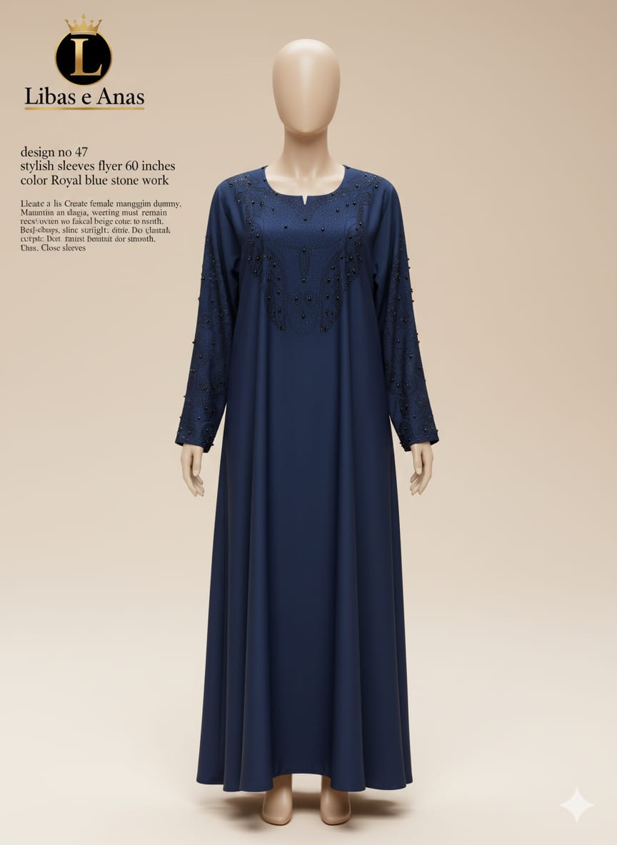 Fancy Stone Abaya