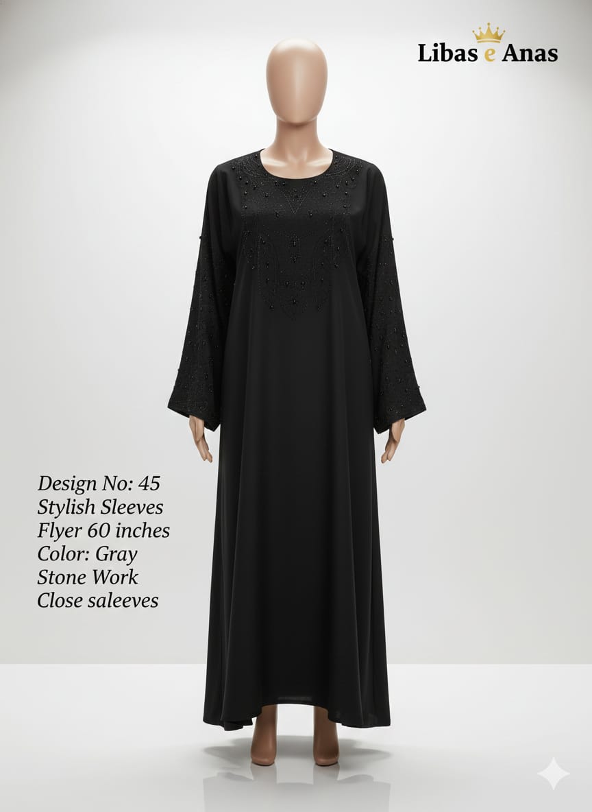 Fancy Stone Abaya