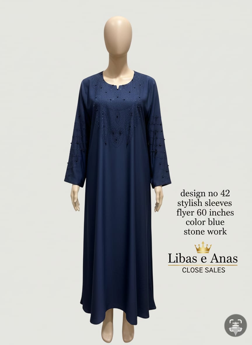 Fancy Stone Abaya