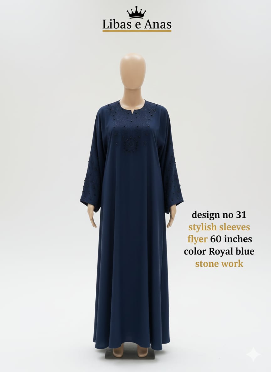 Fancy Stone Abaya
