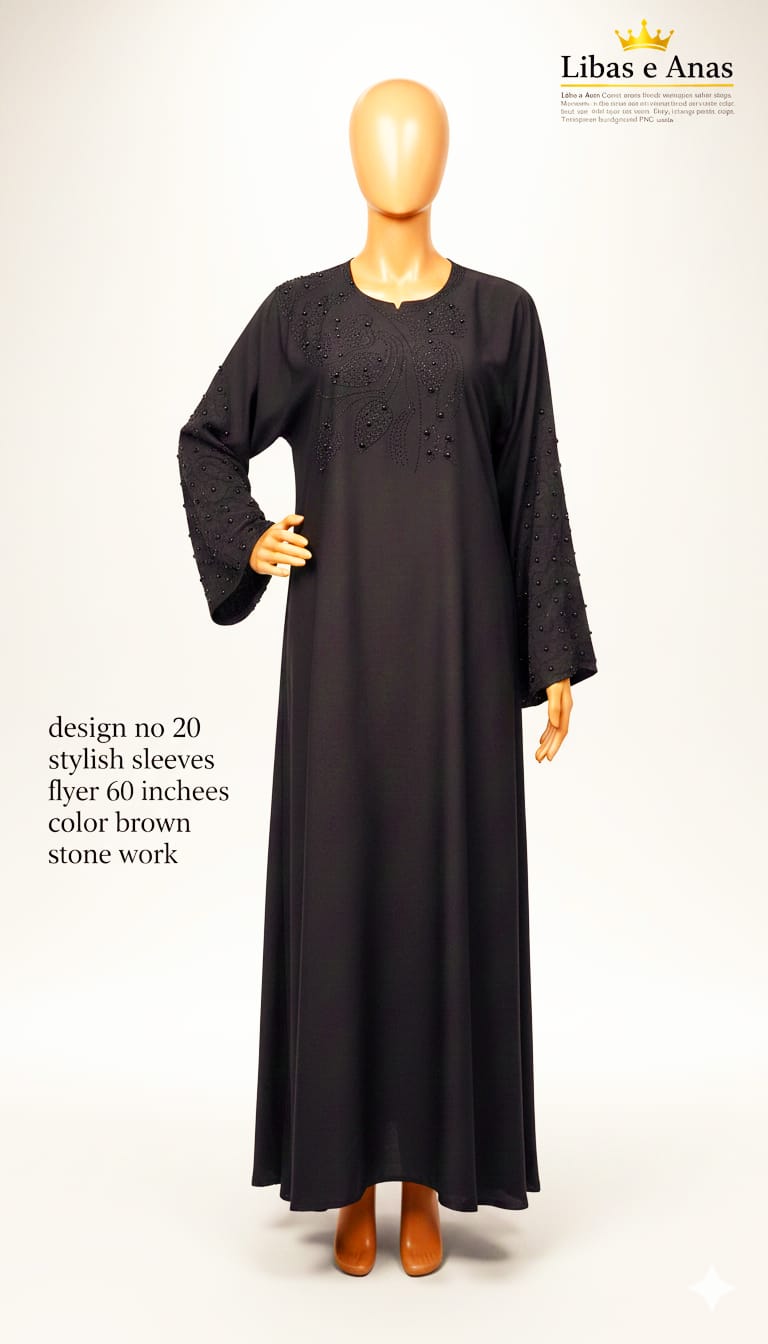 Fancy Stone Abaya