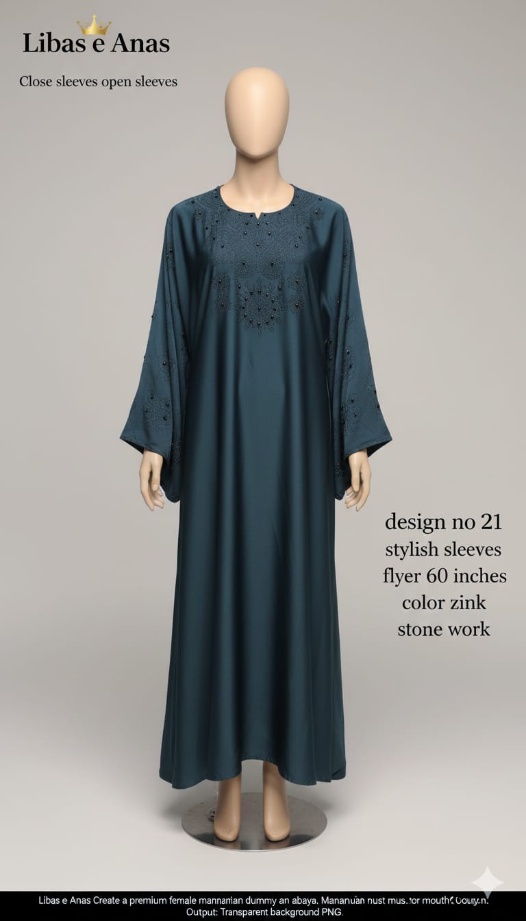 Fancy Stone Abaya