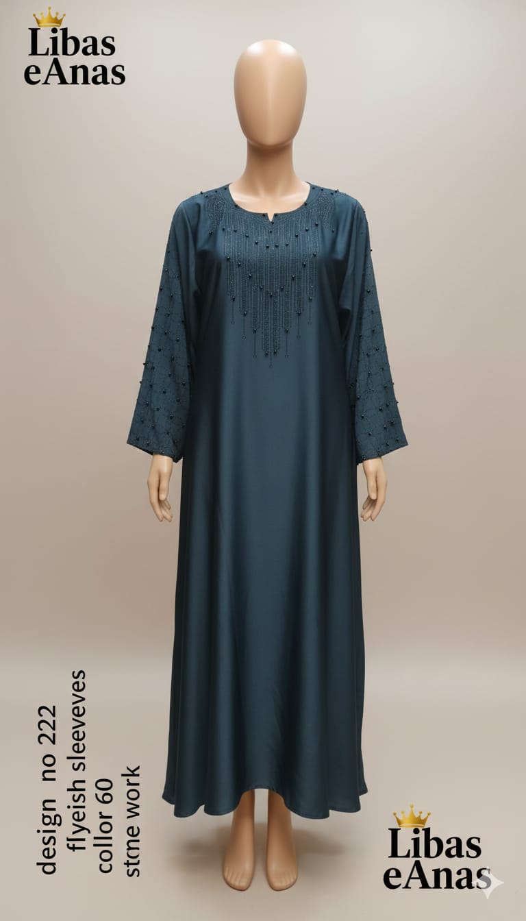 Fancy Stone Abaya
