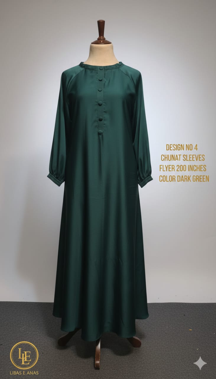 Simple Abaya Chunat Sleeves