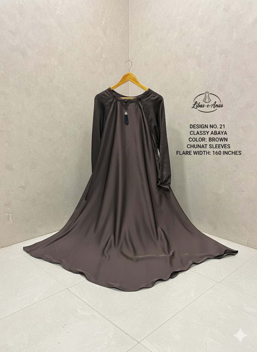 Simple Abaya Chunat Sleeves