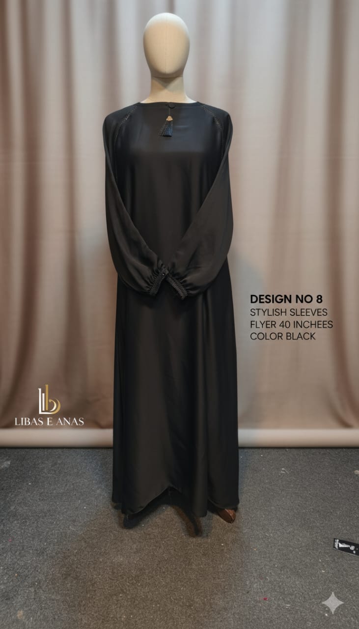 Simple Abaya Chunat Sleeves