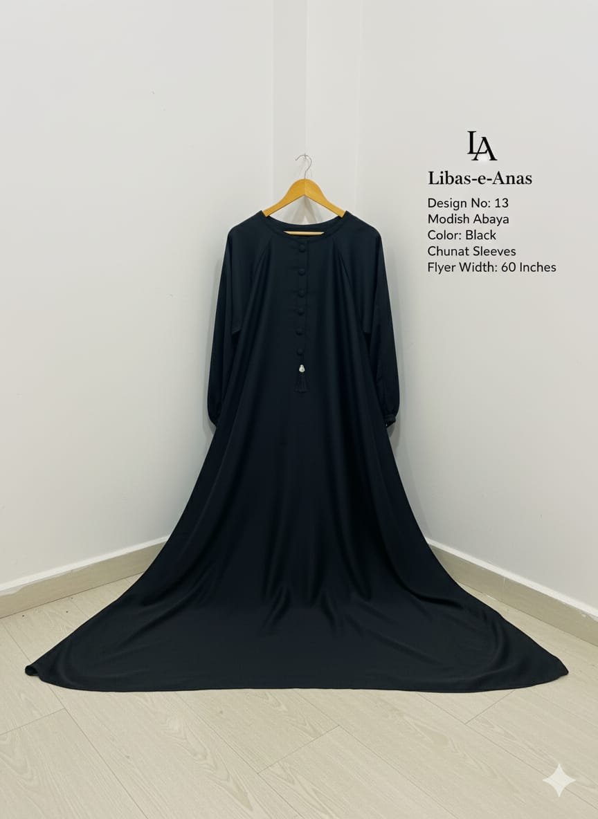 Simple Abaya Chunat Sleeves
