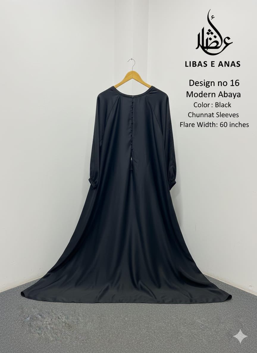 Simple Abaya Chunat Sleeves