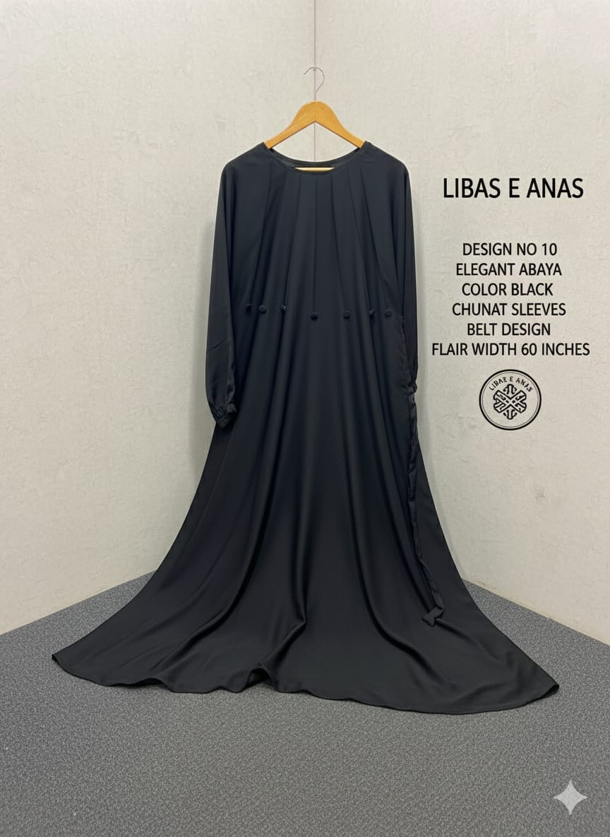 Simple Abaya Chunat Sleeves