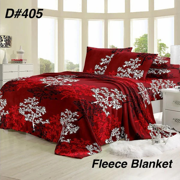 Luxury Summer AC  Blanket(Red White Tree)