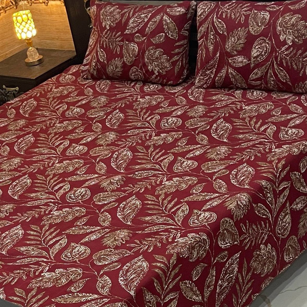 3 Pcs Cotton Sateen Bedsheet