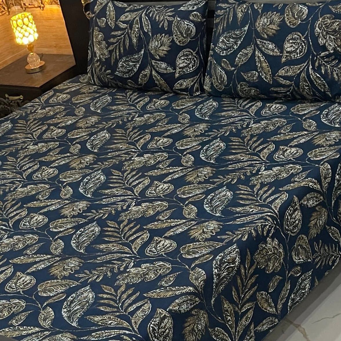 3 Pcs Cotton Sateen Bedsheet