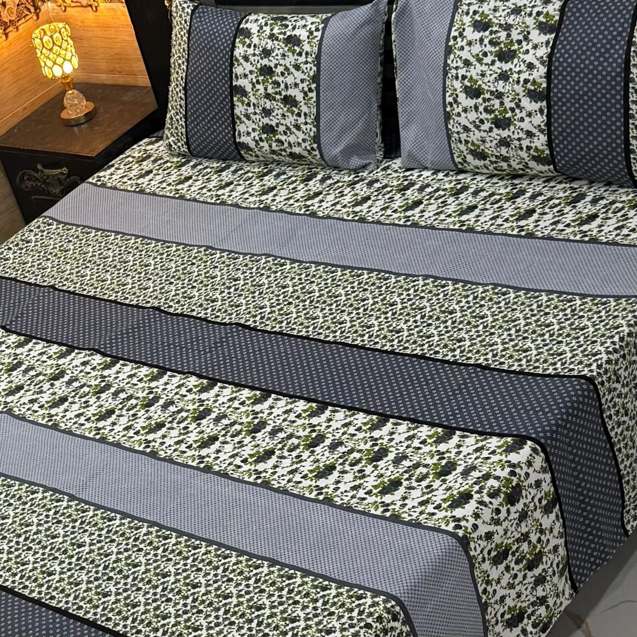 3 Pcs Cotton Sateen Bedsheet