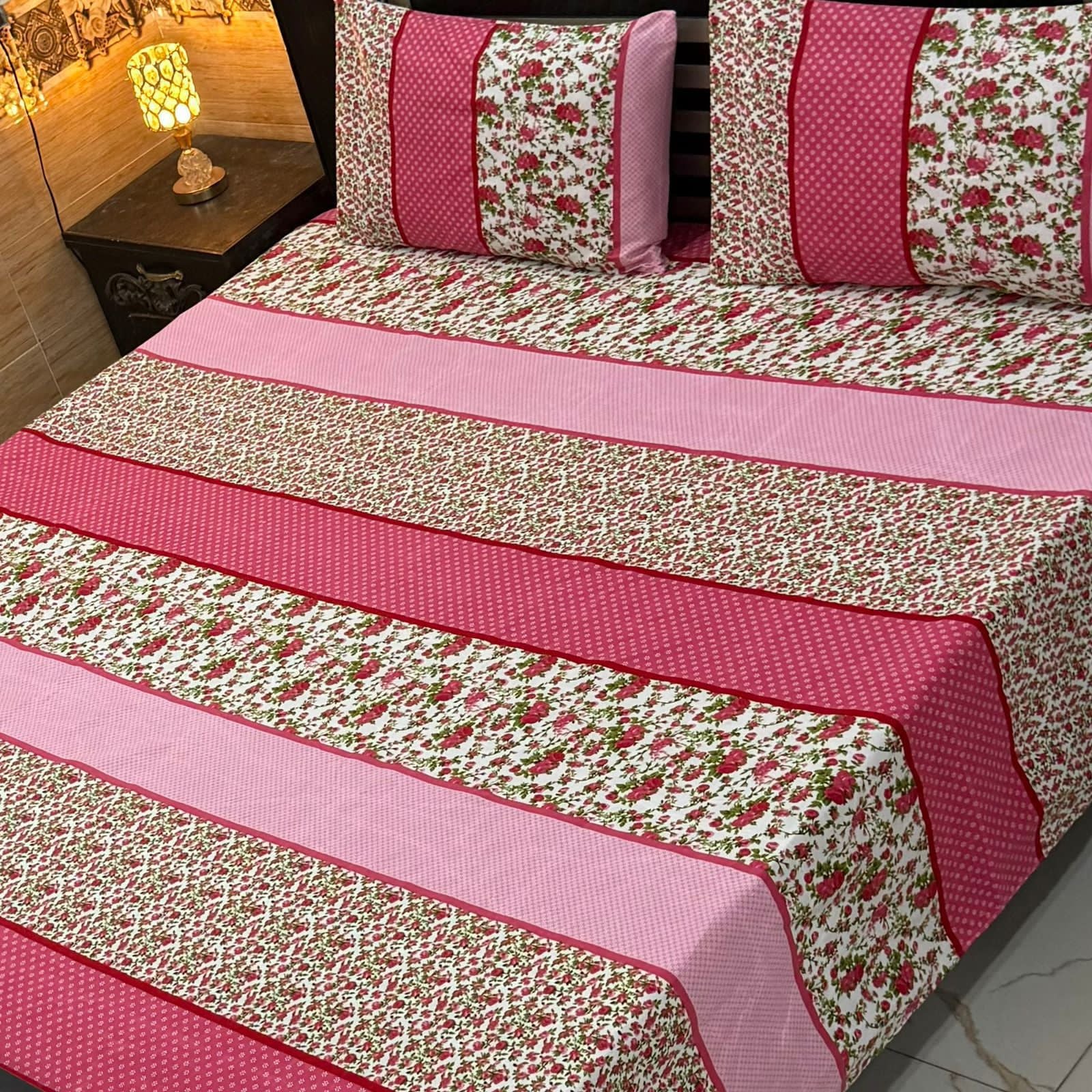 3 Pcs Cotton Sateen Bedsheet