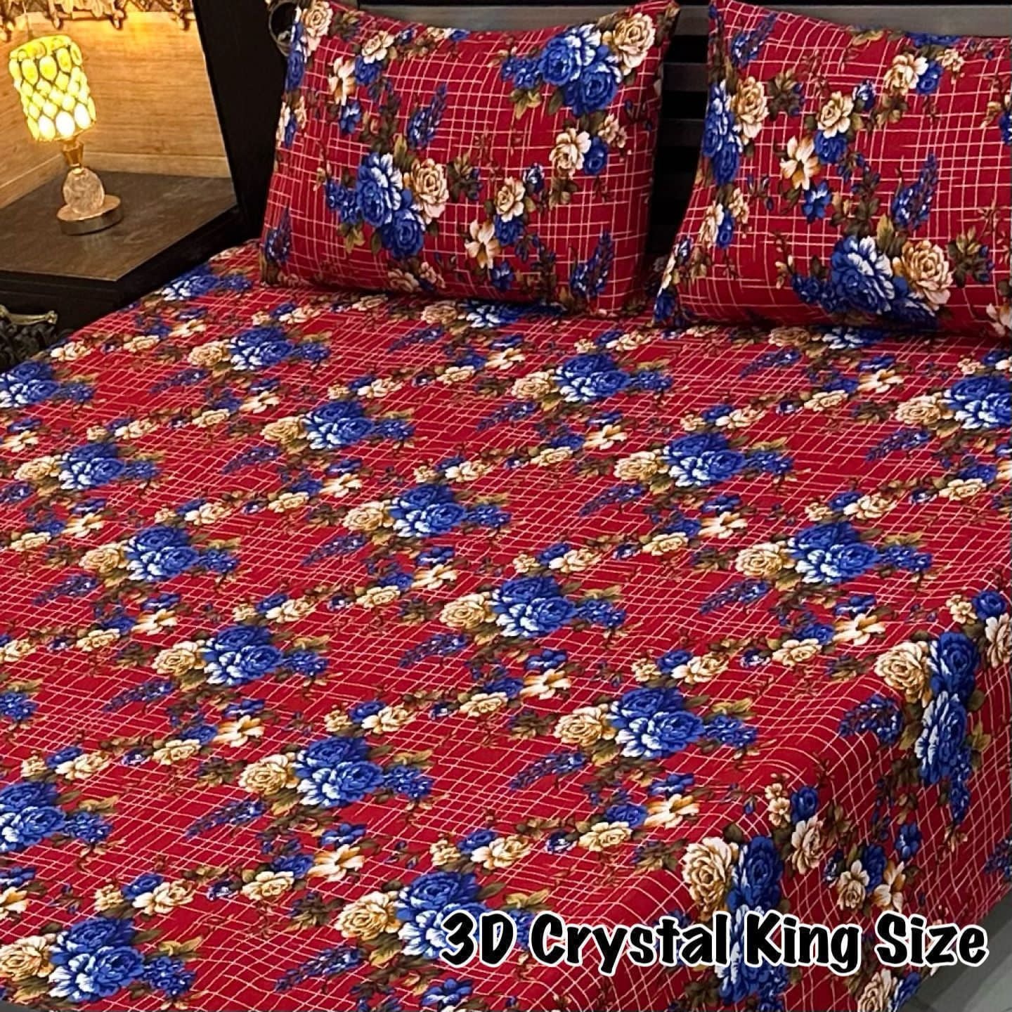 3 Pcs Cotton Sateen Bedsheet