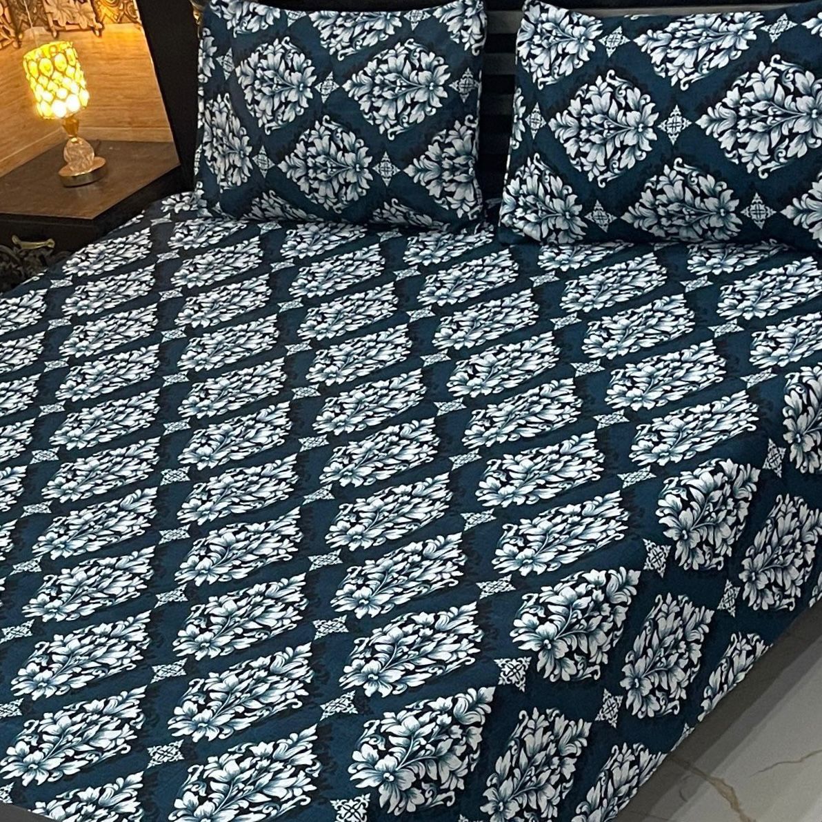 3 Pcs Cotton Sateen Bedsheet
