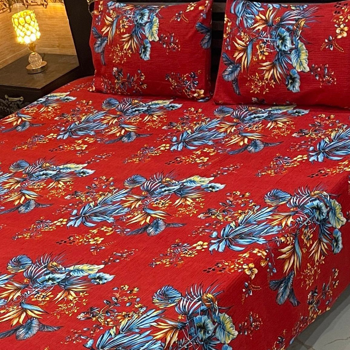 3 Pcs Cotton Sateen Bedsheet
