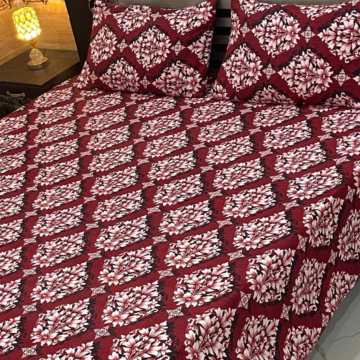 3 Pcs Cotton Sateen Bedsheet