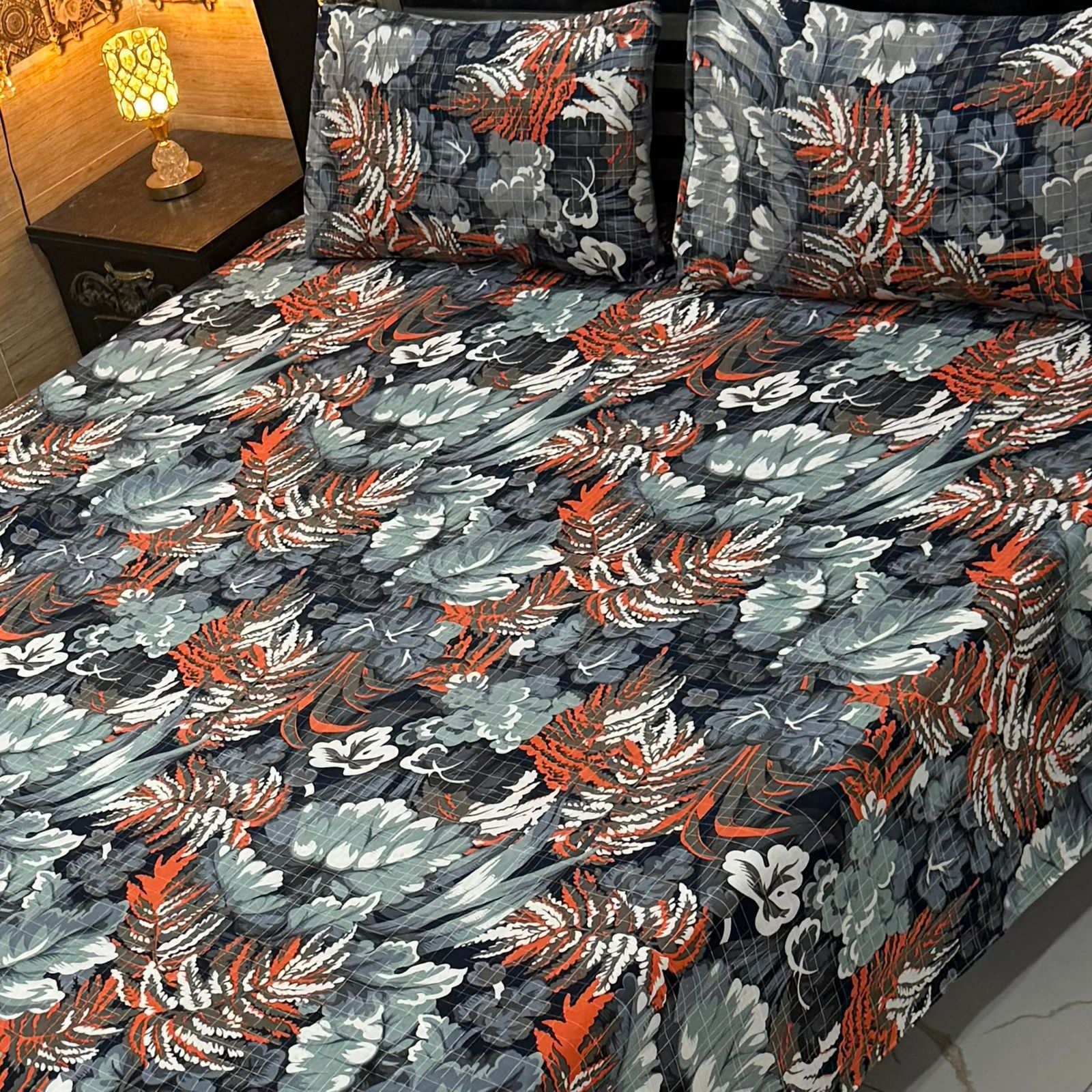 3 Pcs Cotton Sateen Bedsheet