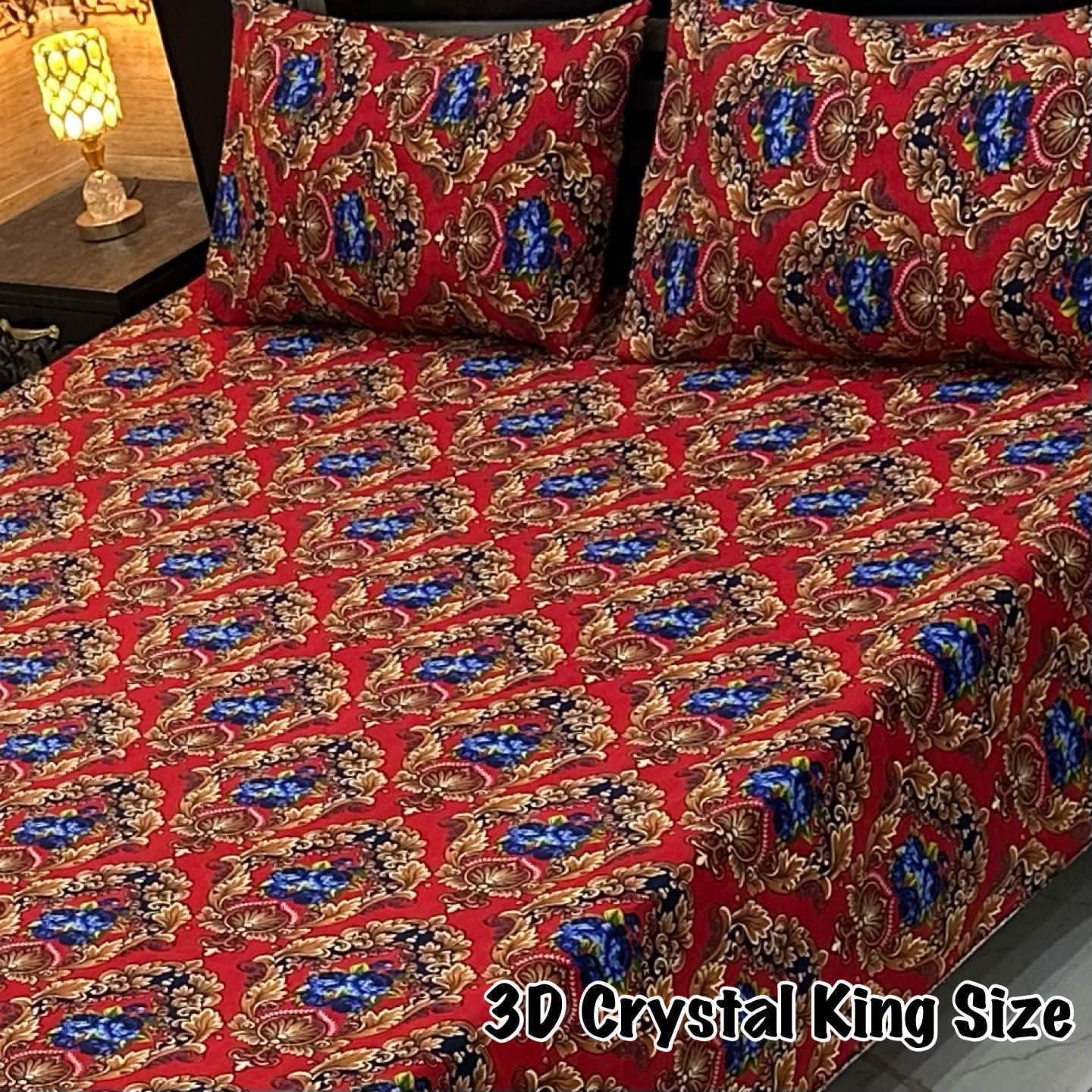 3 Pcs Cotton Sateen Bedsheet